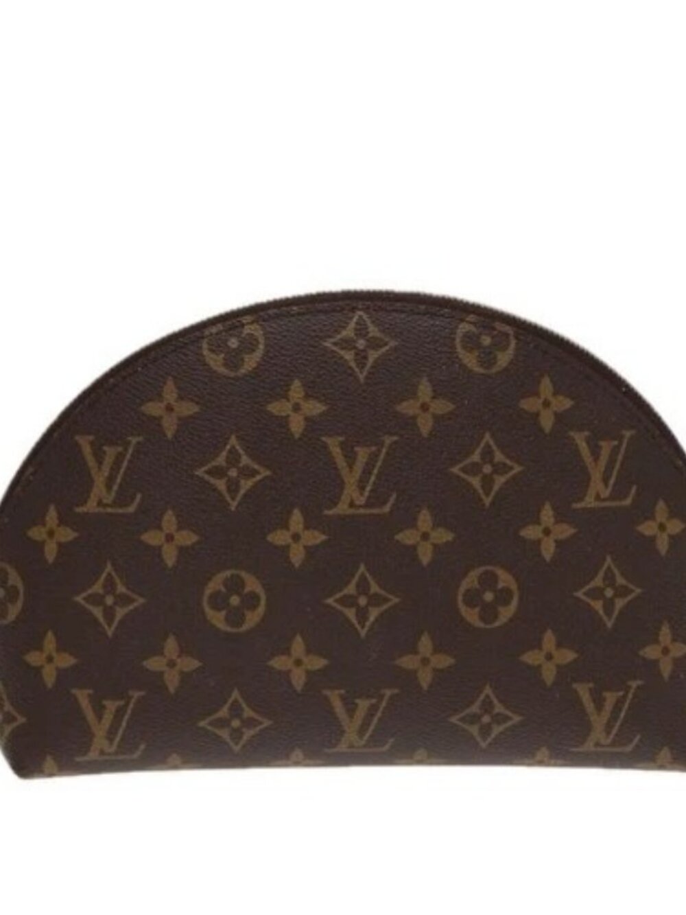 LOUIS VUITTON Monogram Trousse Demi Ronde Cosmetic Pouch M47520 LV Auth 87600 - Picture 12 of 15